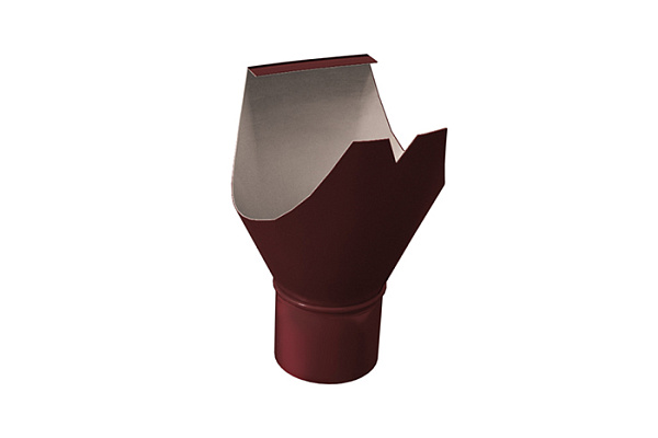 Воронка выпускная SOKROF RAL 8017 Шоколадно-коричневый (d=90мм, d=125мм)