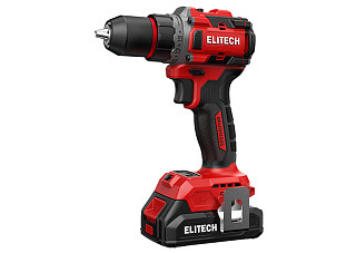 Дрель-шуруповерт ELITECH ДА 20БЛ2 20В, б/щет, 2Ач Li-ion (Е2201.045.01)