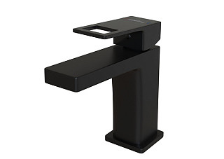 Смеситель для раковины 35k MIXLINE ML34-04 Solo Black (Латунь,Длина излива 12см,Картридж 35мм,ЧЕРНЫЙ