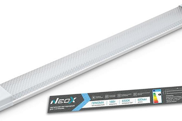 Светильник светодиод NEOX ДПО-110 ПРИЗМА 18Вт 230В 6500К 600мм IP40 (3134)