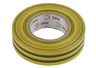 Изолента ПВХ ERA 19мм.х20м Желто-зеленая (652)