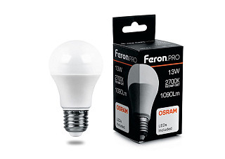 Лампа светодиодная OSRAM LB-1013 13W 230V E27 2700K груша 38032