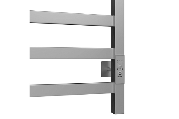 Полотенцесушитель электрический MIXLINE FAVORITE 80х50 г2 (таймер,499Вт,9перекл.)МАТОВЫЙ ХРОМ 557211