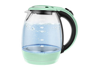 Чайник Centek CT-0008 MINT LED подсветка, защита от перегрева, фильтр от накипи, 2200Вт, 1,7л