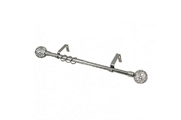 Карниз телескоп. (Матовое серебро)