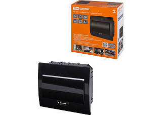 Бокс TDM ЩРВ-П-10 модулей встраиваемый пластик IP41, Антрацит (0902-1003)