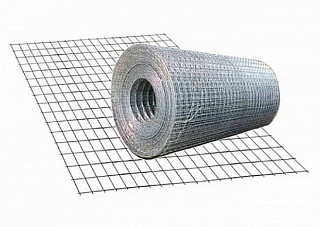 Сетка сварная в рулоне оцинкованная (размер ячейки 50х60х1,4мм) (h=1,5м, L=25,0м) (37,5м2)
