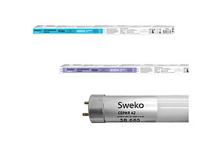 Лампа светодиодная SWEKO 42 серия LEDT8-10W-230-6500K-G13-P (697)