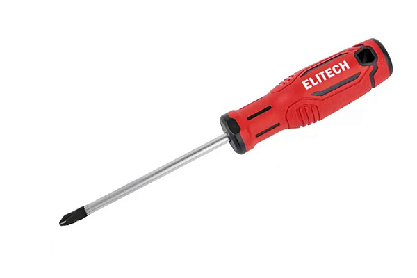 Отвертка ELITECH PZ 1х75мм 211302 (1/12)