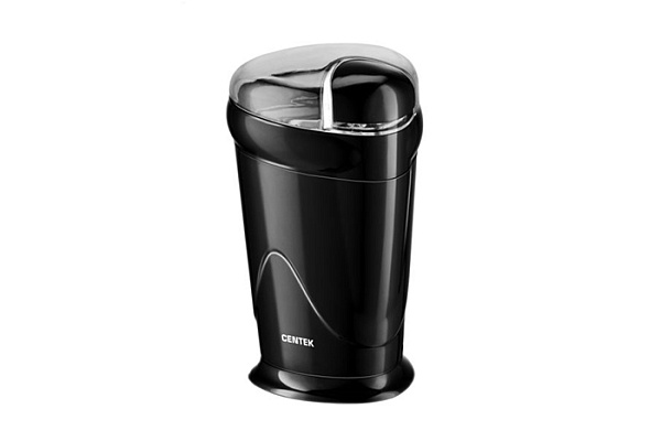 Кофемолка Centek CT-1358 (черный/фиолет.) 200Вт, 6г, 6 чашек ароматного кофе, прозрачная крышка