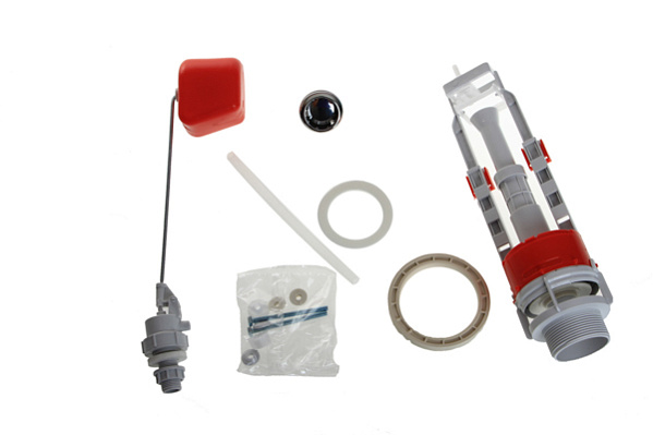 Арматура к смыв. бачку ИНКОЭР Кноп. металл. бок/подв. D40 (и-сб1-бпрН-а-в) (3734)