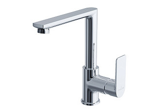 Смеситель для кухни 35k MIXLINE ML26-032 Life (Латунь,Высота излива 22см,Картридж 35мм,бок. ручка)