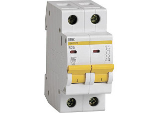 Авт. выкл.ВА47-29 2Р 25А 4,5кА х-ка С ИЭК (MVA20-2-025-C) 578