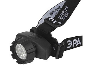 Фонарь ERA GB-603 налобный 14xLED, 3xAAA, 4 режима., черный, блистер (459)