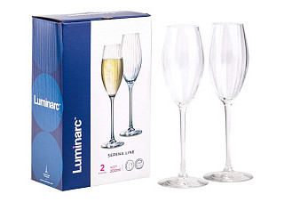 Набор фужеров для шампанского SERENA LINE 2шт 200мл арт.X2271