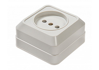 Розетка IN HOME BOLLETO 7022 одинарная, накладная, белая (785)