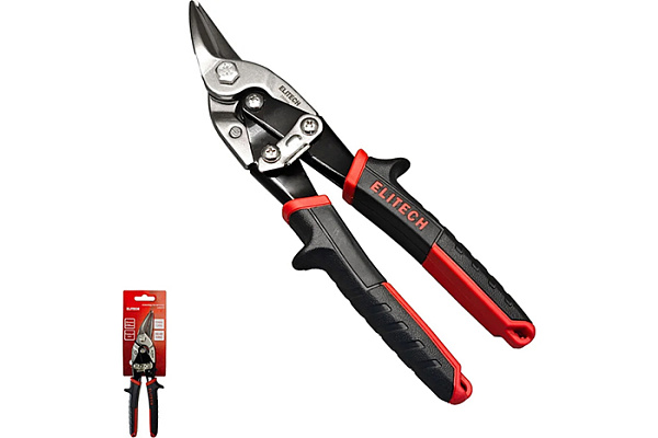 Ножницы по металлу ELITECH правые 254мм, CrMo, HRC 56-60 140102