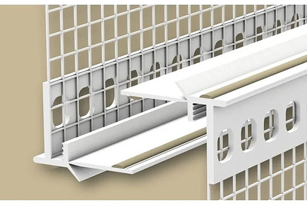 ЕвроПрофиль примыкающий оконный Идеал 001 Белый (6мм.х2,5м) с сеткой 100мм