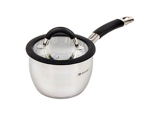 Ковш нерж ОРЛАНДО 1,9 л, крыш. стекло, силик. ручка, индукция, Daniks, Орландо, GS-01435-16S 397625