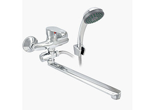 Смеситель для ванны Istok life одноручный, карт. 35 мм. L-излив 30см 0402.418