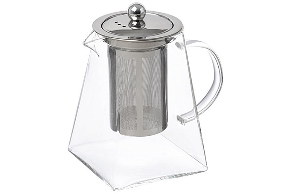 Чайник заварочный AROMA, объем 1 л, из боросиликатного стекла конусообразной формы арт.105039