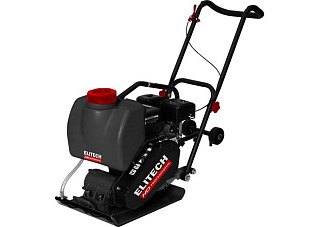 Плита вибротрамбовочная ELITECH HD VTP 90T (90кг, 6.5л/с, 600х420мм, вода, коврик, колеса)