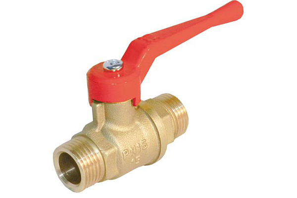 Кран шаровой латунный БАЗ ДУ15 (1/2) Ш/Ш рычаг