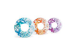 Круг надувной для плаванья Clear Color (91см, от 9 лет/24уп) 3 цвета (59-251)