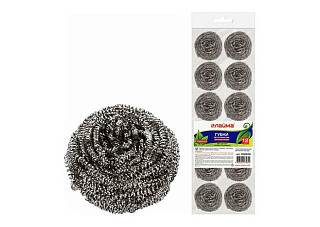 Губка металлическая ЛАЙМА спиральная 12х15 12шт (606658)