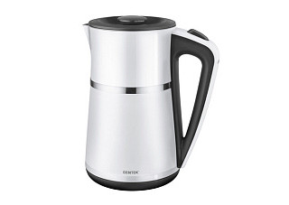 Чайник Centek CT-0028 (белый) 1.7л 2200Вт двойной корпус-сталь+пластик, двойная стенка,сохран тепла