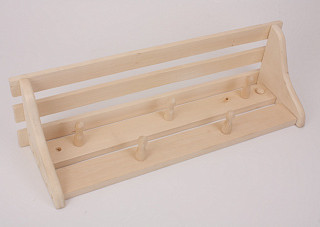 Полка с вешалкой 5-ть крючков 610х200х170мм