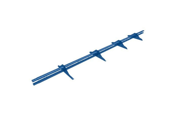 Снегодержатель для металлочерепицы УСИЛЕННЫЙ 4 опоры L-3.0м RAL-5005 (СИНИЙ)