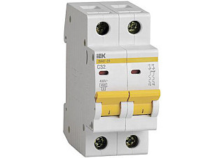 Авт. выкл.ВА47-29 2Р 32А 4,5кА х-ка С ИЭК (MVA20-2-032-C) 592