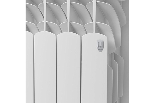 Радиатор Royal Thermo Revolution алюминий, белый (128вт, 350х80х6 секц., 1,01кг)