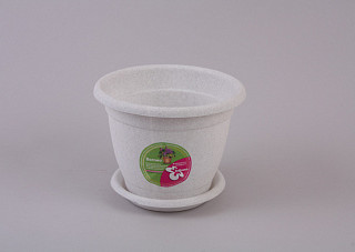 Горшок для цветов БОРНЕО № 3 мрамор d=190мм, 2,1л (ПЦ42019М)