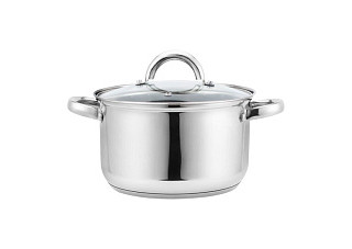 Кастрюля нержавеющая сталь SAKURA IDEAL SA-P4024 24x13,5см 6л