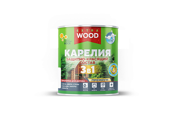 Защитно-красящий состав 3 в 1 FARBITEX PROFI WOOD EXTRA Карелия Белый (0,75л)