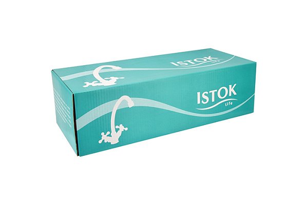 Смеситель для ванны Istok life одноручный, карт. 40мм. S-излив 30см. 0402.412