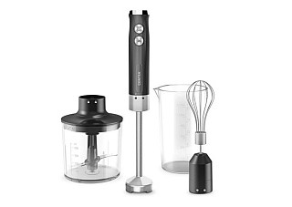 Блендер Centek CT-1349 (черный) 1000Вт, 3в1, блендер/венчик/чоппер 400мл +мерн стакан 600мл