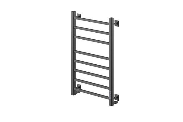 Полотенцесушитель электрический MIXLINE FORTUNE 80х50 (таймер, 425 Вт, 8 перекладин) ЧЕРНЫЙ 556380