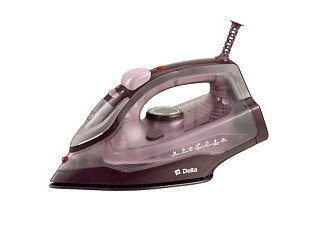 Утюг DELTA  DL-353 2400 Вт, КЕРАМИКА, АНТИНАКИПЬ, САМООЧИСТКА, коричневый (10)