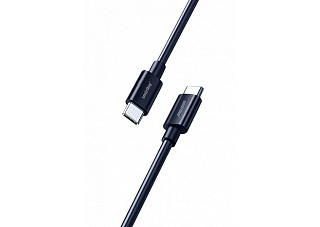 Кабель для зарядки и передачи данных Smartbuy S73 Type C черный, 6А, 60 вт, 1м (iK-3112-S73b) (158)