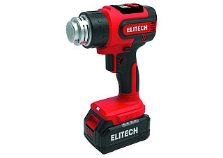 Термопистолет ELITECH ТВА 20СЛ5 (20В 1х4Ач,ELP,100-550гр, 0,52кг, кейс, 4 насадки, LED) E2207.010.01
