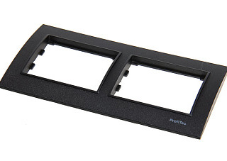 Рамка Profitec Corsa ST графит SATIN 2СП гориз (PC-пласт) (910751)