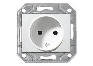 Розетка Profitec Corsa ST механизм бел 1СП (PC-пласт) (910105-M)