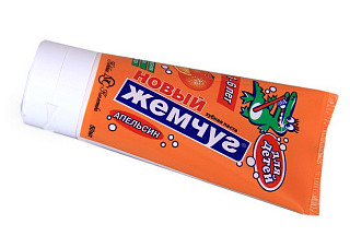 Зубная паста НОВЫЙ ЖЕМЧУГ Детская Апельсин 50мл 1/32 (17105)