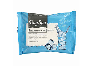 Салфетки влажные Day Spa освежающие Минеральная вода15шт (757) 114