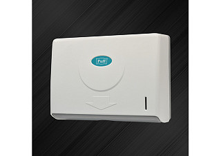 Диспенсер бумажных полотенец Puff-5110 ABS-пластик, белый 105х285х210 (1402.102)