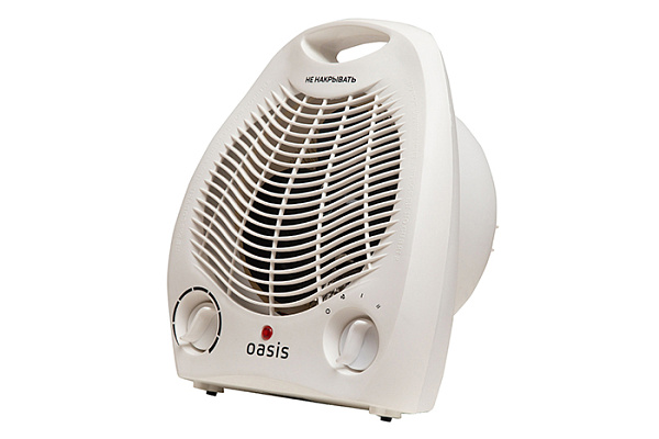 Тепловентилятор спиральный OASIS SB-20R (2000Вт, 26х21,5х13см) (835)