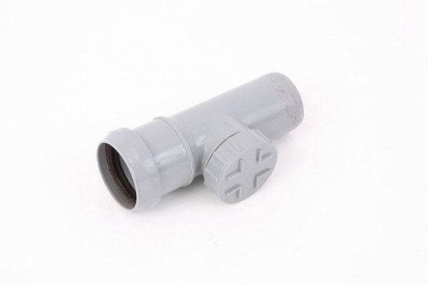 Ревизия с крышкой 50мм СЕРЫЙ (1/10)